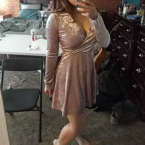 Pink Velvet dress